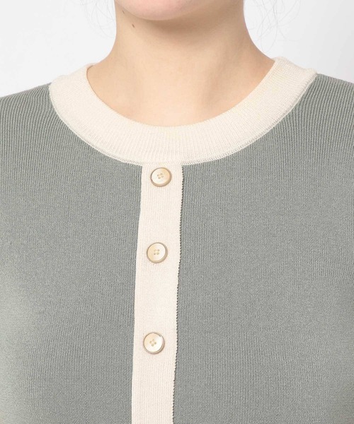 Andemiu(アンデミュウ)の「ハイショクIラインOP 196563(ワンピース・レディース・グリーン/グレー/ネイビー・FREE)」の10枚目の写真