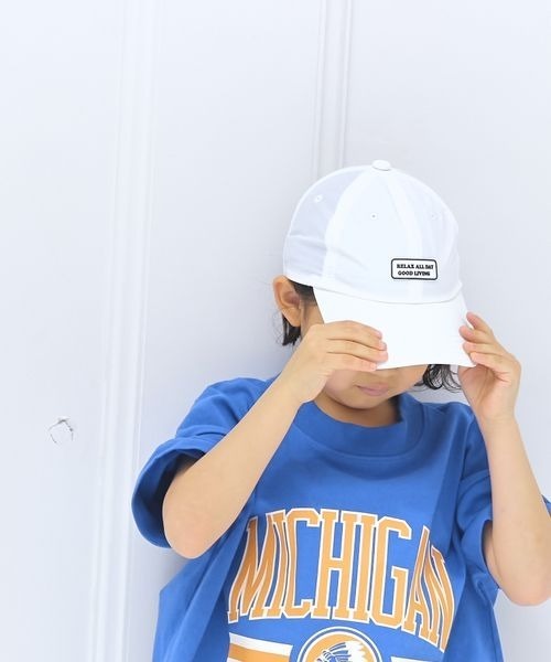 LOWRYS FARM（ローリーズファーム）の「ナイロンＣＡＰ　194463（キャップ・キッズ・ブラック/ホワイト/イエロー/ブルー/イエロー系その他/レッド/グリーン/パープル・FREE）」の2枚目の写真