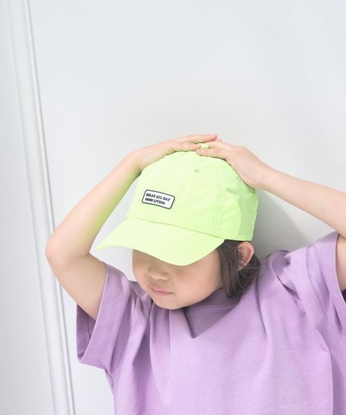 LOWRYS FARM（ローリーズファーム）の「ナイロンＣＡＰ　194463（キャップ・キッズ・ブラック/ホワイト/イエロー/ブルー/イエロー系その他/レッド/グリーン/パープル・FREE）」の7枚目の写真