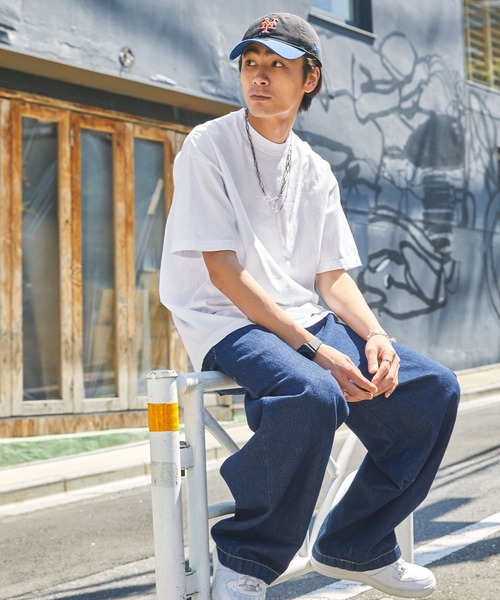 LOS ANGELES APPAREL(ロサンゼルスアパレル)の「LOS ANGELES APPAREL/ロサンゼルスアパレル 6.5oz Garment Dye CrewNeck S/S Tee オーバーサイズ ガーメントダイ半袖Tシャツ(Tシャツ/カットソー・メンズ・ホワイト/ブラック/ネイビー/グレー/サックスブルー・M/L/XL)」の11枚目の写真