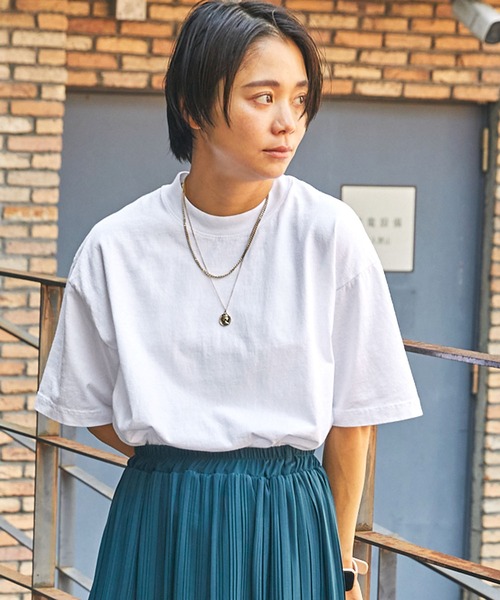 LOS ANGELES APPAREL(ロサンゼルスアパレル)の「LOS ANGELES APPAREL/ロサンゼルスアパレル 6.5oz Garment Dye CrewNeck S/S Tee オーバーサイズ ガーメントダイ半袖Tシャツ(Tシャツ/カットソー・メンズ・ホワイト/ブラック/ネイビー/グレー/サックスブルー・M/L/XL)」の15枚目の写真