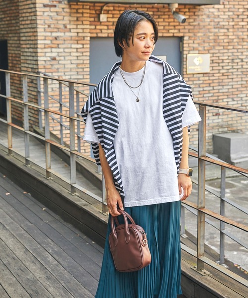 LOS ANGELES APPAREL(ロサンゼルスアパレル)の「LOS ANGELES APPAREL/ロサンゼルスアパレル 6.5oz Garment Dye CrewNeck S/S Tee オーバーサイズ ガーメントダイ半袖Tシャツ(Tシャツ/カットソー・メンズ・ホワイト/ブラック/ネイビー/グレー/サックスブルー・M/L/XL)」の20枚目の写真