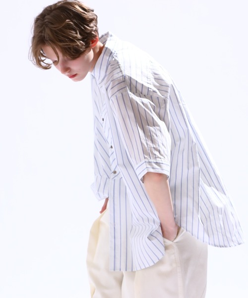 Kelen(ケレン)の「「KELEN / ケレン」STRIPE WIDE BLOUSE Kelen(ケレン)の「「KELEN / ケレン」STRIPE WIDE BLOUSE