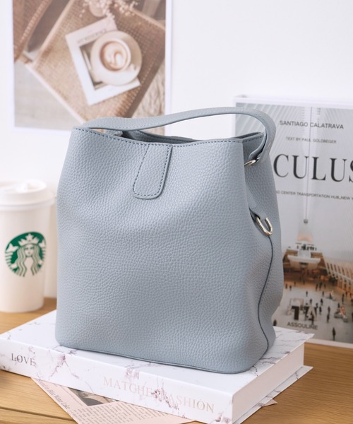 Ada.(エイダ)の「2WAY ワンハンドル スクエアバッグ(ハンドバッグ・レディース・アイボリー/ブルー系その他/ベージュ/ブラウン/ブラック・FREE)」の5枚目の写真