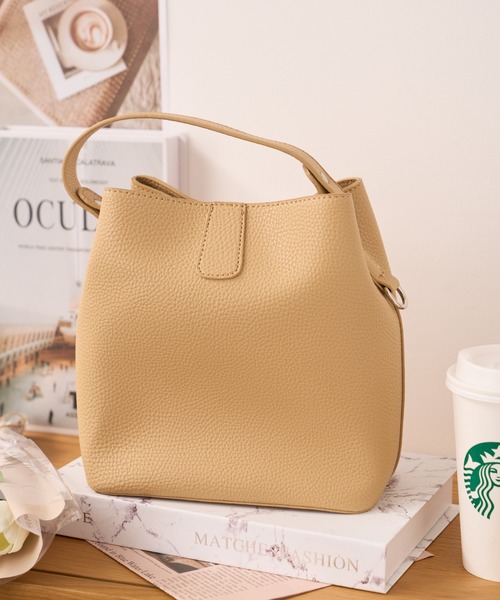 Ada.(エイダ)の「2WAY ワンハンドル スクエアバッグ(ハンドバッグ・レディース・アイボリー/ブルー系その他/ベージュ/ブラウン/ブラック・FREE)」の12枚目の写真