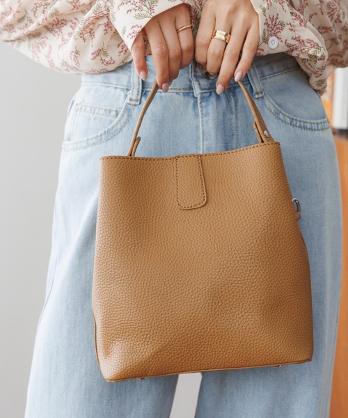 Ada.(エイダ)の「2WAY ワンハンドル スクエアバッグ(ハンドバッグ・レディース・アイボリー/ブルー系その他/ベージュ/ブラウン/ブラック・FREE)」の9枚目の写真