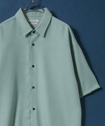 MADE IN JAPAN Reflax(R) Oversized Half-Sleeve Shirt/日本製 リフラクス オーバーサイズ レギュラーカラー 半袖 とろみシャツ 国産 メンズ 春夏 トップス
