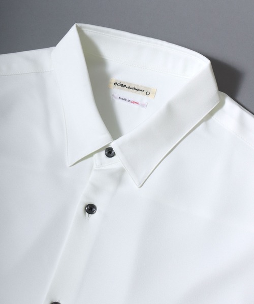 ANPAS(アンパス)の「MADE IN JAPAN Reflax(R) Oversized Half-Sleeve Shirt/日本製 リフラクス オーバーサイズ レギュラーカラー 半袖 とろみシャツ 国産 メンズ 春夏 トップス(シャツ/ブラウス・メンズ・セージグリーン/ブルー/グレー/ブラック/パープル/イエロー/ホワイト/チャコール/ボルドー/マスタード/ロイヤルブルー・M/L)」の21枚目の写真