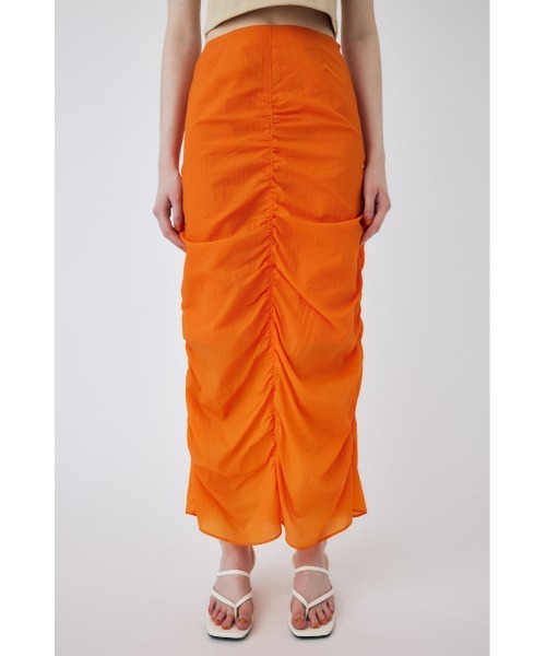 MOUSSY（マウジー）の「GATHER WASHER SKIRT（スカート・レディース・ホワイト/オレンジ/ブルー系その他・2/1）」の13枚目の写真