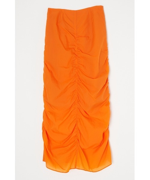 MOUSSY（マウジー）の「GATHER WASHER SKIRT（スカート・レディース・ホワイト/オレンジ/ブルー系その他・2/1）」の6枚目の写真