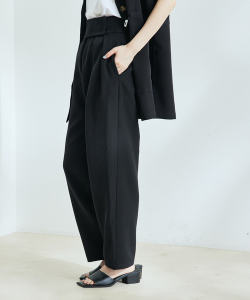 Jayro（ジャイロ）の「テープベルトカラースラックス（スラックス・レディース・ブラック/グレー系その他/オフホワイト・M）」の19枚目の写真