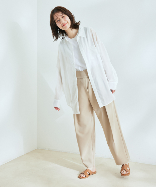 Jayro（ジャイロ）の「テープベルトカラースラックス（スラックス・レディース・ブラック/グレー系その他/オフホワイト・M）」の6枚目の写真