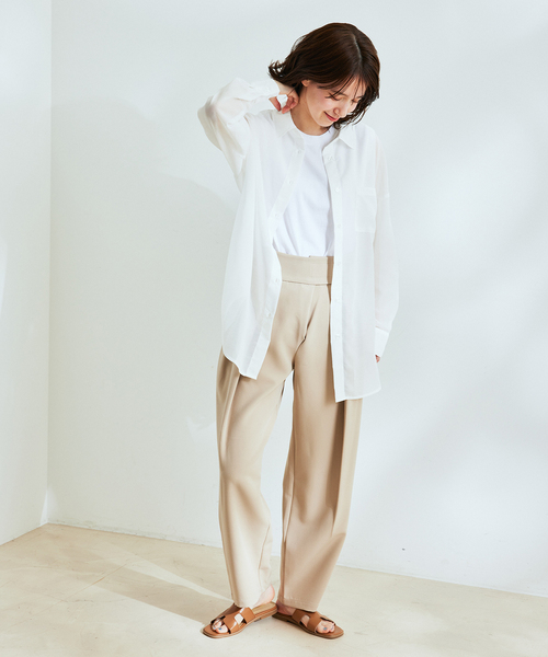 Jayro（ジャイロ）の「テープベルトカラースラックス（スラックス・レディース・ブラック/グレー系その他/オフホワイト・M）」の4枚目の写真