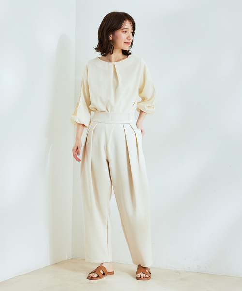 Jayro（ジャイロ）の「テープベルトカラースラックス（スラックス・レディース・ブラック/グレー系その他/オフホワイト・M）」の20枚目の写真