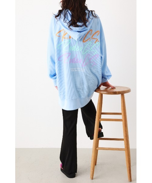 RODEO CROWNS WIDE BOWL(ロデオクラウンズワイドボウル)の「S/W THERMAL ZIP PK(パーカー・レディース・ライトブルー/オフホワイト/ブラック・FREE)」の9枚目の写真