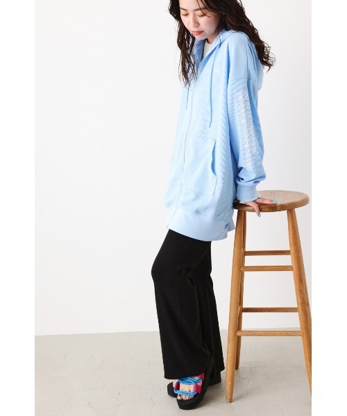 RODEO CROWNS WIDE BOWL(ロデオクラウンズワイドボウル)の「S/W THERMAL ZIP PK(パーカー・レディース・ライトブルー/オフホワイト/ブラック・FREE)」の11枚目の写真
