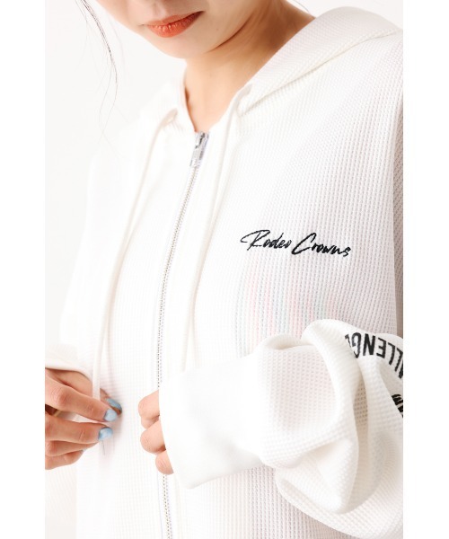 RODEO CROWNS WIDE BOWL(ロデオクラウンズワイドボウル)の「S/W THERMAL ZIP PK(パーカー・レディース・ライトブルー/オフホワイト/ブラック・FREE)」の20枚目の写真