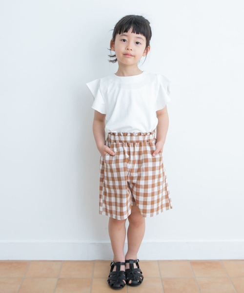 URBAN RESEARCH DOORS(アーバンリサーチドアーズ)の「ギンガムキュロット(KIDS)(その他パンツ・キッズ・ネイビー/キャメル・105/120/135)」の4枚目の写真