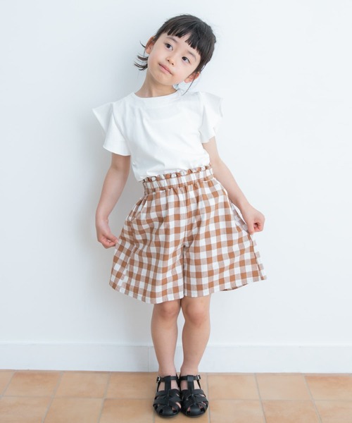 URBAN RESEARCH DOORS(アーバンリサーチドアーズ)の「ギンガムキュロット(KIDS)(その他パンツ・キッズ・ネイビー/キャメル・105/120/135)」の5枚目の写真