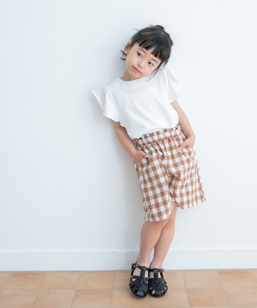 URBAN RESEARCH DOORS(アーバンリサーチドアーズ)の「ギンガムキュロット(KIDS)(その他パンツ・キッズ・ネイビー/キャメル・105/120/135)」の7枚目の写真
