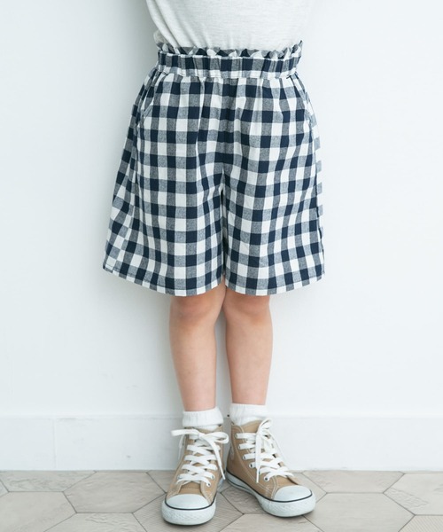URBAN RESEARCH DOORS(アーバンリサーチドアーズ)の「ギンガムキュロット(KIDS)(その他パンツ・キッズ・ネイビー/キャメル・105/120/135)」の8枚目の写真