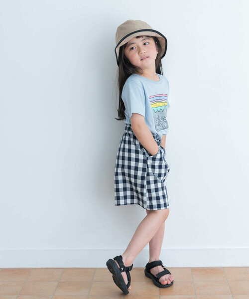 URBAN RESEARCH DOORS(アーバンリサーチドアーズ)の「ギンガムキュロット(KIDS)(その他パンツ・キッズ・ネイビー/キャメル・105/120/135)」の15枚目の写真