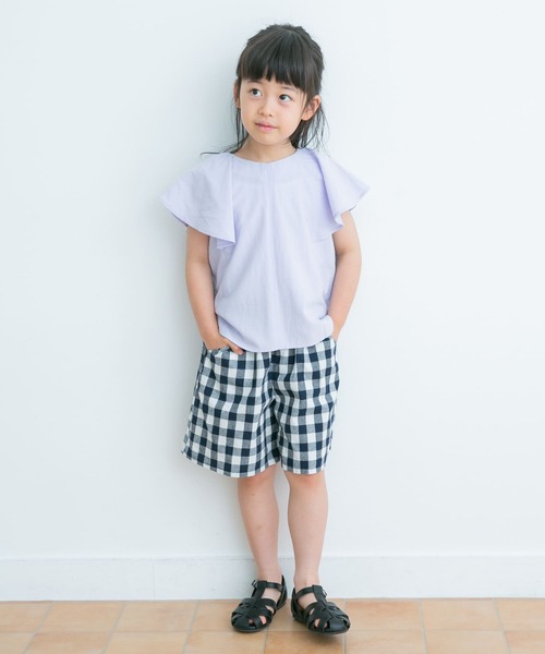 URBAN RESEARCH DOORS(アーバンリサーチドアーズ)の「ギンガムキュロット(KIDS)(その他パンツ・キッズ・ネイビー/キャメル・105/120/135)」の18枚目の写真