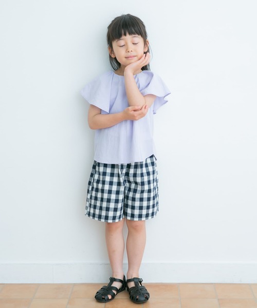 URBAN RESEARCH DOORS(アーバンリサーチドアーズ)の「ギンガムキュロット(KIDS)(その他パンツ・キッズ・ネイビー/キャメル・105/120/135)」の19枚目の写真
