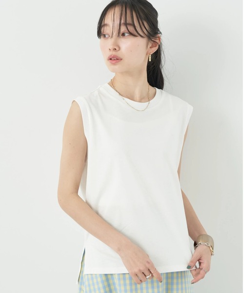 ノースリーブカットソー(汗じみ防止)