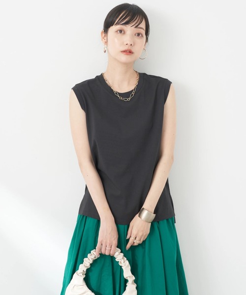 ノースリーブカットソー(汗じみ防止)