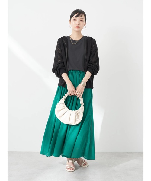 earth music&ecology(アースミュージックアンドエコロジー)の「ノースリーブカットソー(汗じみ防止)(Tシャツ/カットソー・レディース・ブラック/ブラウン/オフホワイト/その他6・S/M)」の18枚目の写真