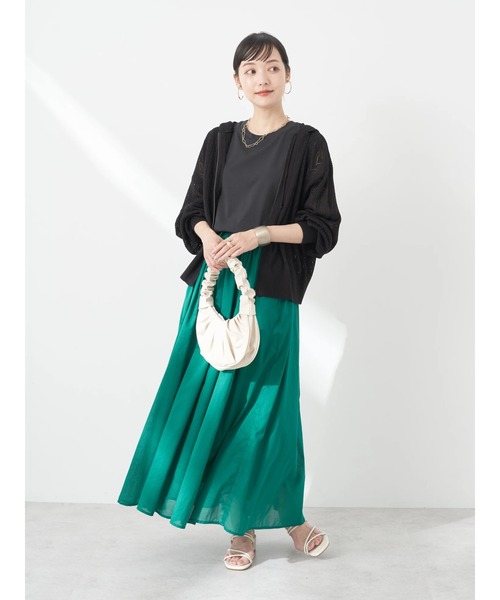 earth music&ecology(アースミュージックアンドエコロジー)の「ノースリーブカットソー(汗じみ防止)(Tシャツ/カットソー・レディース・ブラック/ブラウン/オフホワイト/その他6・S/M)」の19枚目の写真