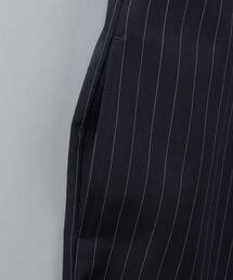 6（ロク）の「＜6(ROKU)＞ストライプ Vネック オールインワン（つなぎ