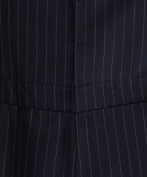 6（ロク）の「＜6(ROKU)＞ストライプ Vネック オールインワン（つなぎ