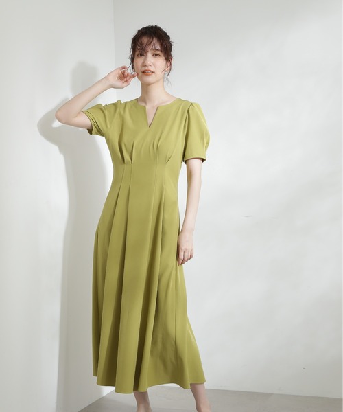 N.（N. Natural Beauty Basic）（エヌエヌナチュラルビューティーベーシック）の「【S Size Line】◆キーネックパワショルワンピース（ワンピース・レディース・モカ/ブルー/ライトグリーン・SMALL/MEDIUM）」の18枚目の写真