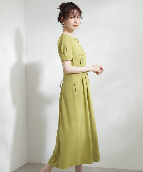 N.（N. Natural Beauty Basic）（エヌエヌナチュラルビューティーベーシック）の「【S Size Line】◆キーネックパワショルワンピース（ワンピース・レディース・モカ/ブルー/ライトグリーン・SMALL/MEDIUM）」の19枚目の写真