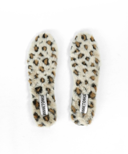 Minnetonka(ミネトンカ)の「【MINNETONKA/ミネトンカ】 FUR INSOLE / ファーインソール(シューズ小物/雑貨・レディース・タン/レオパード/ブラック・5/6/7/8)」の3枚目の写真