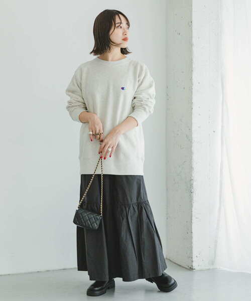 ITEMS URBANRESEARCH（アイテムズ アーバンリサーチ）の「ティアードスカート（スカート・レディース・ブラック/ホワイト系その他・FREE）」の11枚目の写真