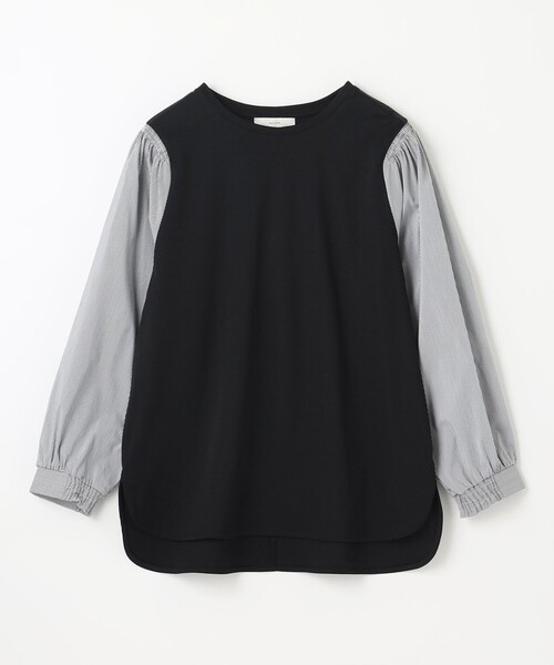ANY(エニィ)の「【洗濯機可】着映えるシャーリングトップス(Tシャツ/カットソー・レディース・グリーン系/グレー系/ピンク系/アイボリー系1/ネイビー系1・3/2)」の21枚目の写真