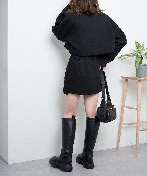 Chico（チコ）の「カーゴポケットミニスカパン（スカート・レディース・グレイッシュベージュ/グレー/ブラック・FREE）」の21枚目の写真