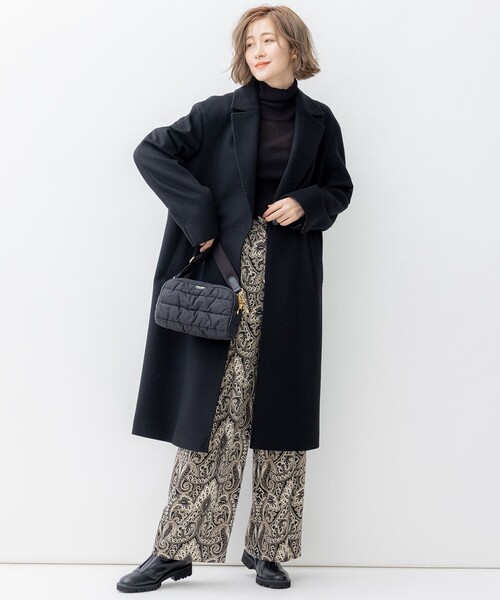 23区（ニジュウサンク）の「【SLOW/一部店舗限定】シアーリブ タートルネックニット（ニット/セーター・レディース・黄土色系/ブラック系/アイボリー系・38/40）」の13枚目の写真