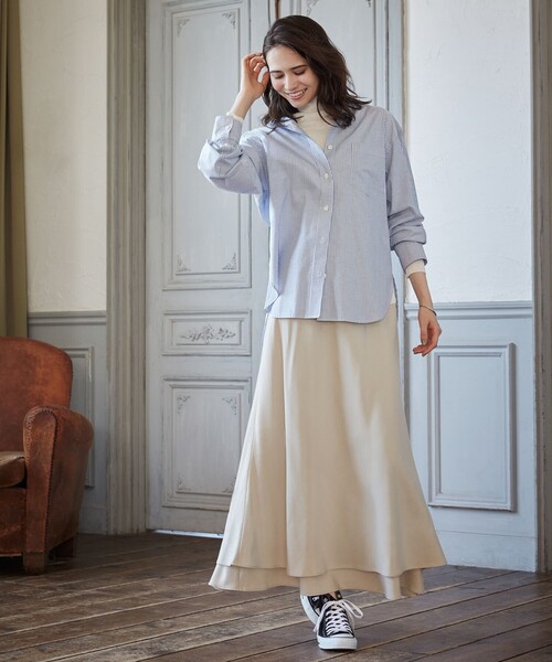 23区（ニジュウサンク）の「【SLOW/一部店舗限定】シアーリブ タートルネックニット（ニット/セーター・レディース・黄土色系/ブラック系/アイボリー系・38/40）」の15枚目の写真