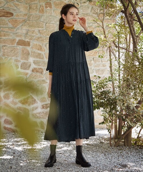 23区（ニジュウサンク）の「【SLOW/一部店舗限定】シアーリブ タートルネックニット（ニット/セーター・レディース・黄土色系/ブラック系/アイボリー系・38/40）」の17枚目の写真
