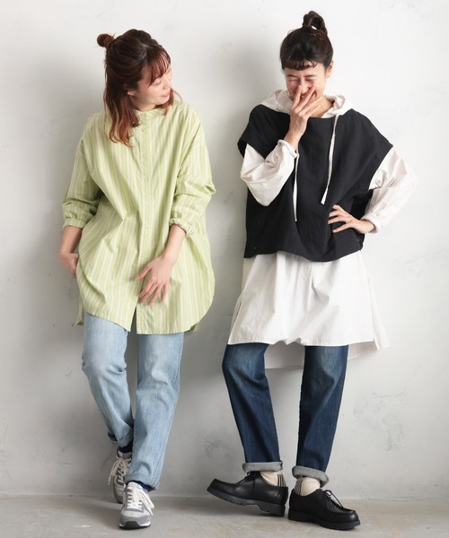 soulberry（ソウルベリー）の「【レギュラー丈】“みんな”のデニム［pn015］（デニムパンツ・レディース・ネイビー/ブルー/サックスブルー・S/LL/M/L/5L/4L/3L）」の7枚目の写真