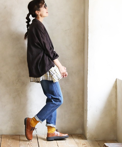 soulberry（ソウルベリー）の「【レギュラー丈】“みんな”のデニム［pn015］（デニムパンツ・レディース・ネイビー/ブルー/サックスブルー・S/LL/M/L/5L/4L/3L）」の8枚目の写真