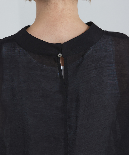 abahouse mavie（アバハウスマヴィ）の「【シアートップス】袖ギャザーブラウス（シャツ/ブラウス・レディース・ホワイト/ブラック/ダークグリーン/パープル系その他・0）」の22枚目の写真