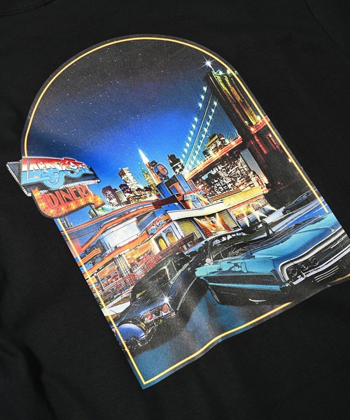 LFYT（エルエフワイティー）の「LFYT ラファイエット [Lafayette] - ダイナー 半袖 Tシャツ フォト [DINER TEE] LA230104（Tシャツ/カットソー・メンズ・ホワイト/ブラック/ゴールド・XL/M/L/XXL/S）」の14枚目の写真