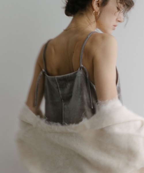 Doux archives（ドゥアルシーヴ）の「ストレッチベロアキャミソール（キャミソール・レディース・ブラウン/モカ・FREE）」の19枚目の写真