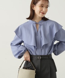 N.（N. Natural Beauty Basic） | ◆ラッフル長袖ブラウス(シャツ/ブラウス)