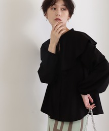 N.(N. Natural Beauty Basic) | ◆ラッフル長袖ブラウス(シャツ/ブラウス)